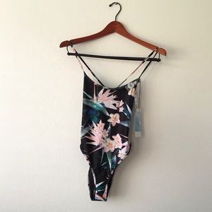 One Piece Bikini Black Multicolor